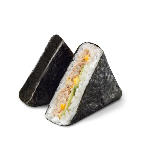 Онигири с тунцом и кукурузой 