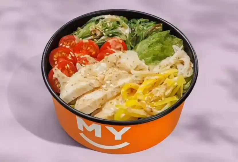 Салат Курица передумала быть скучной