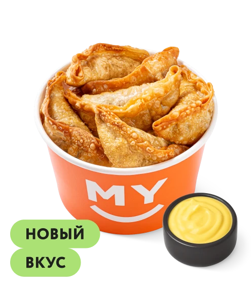 Гёдза с яблоком и корицей