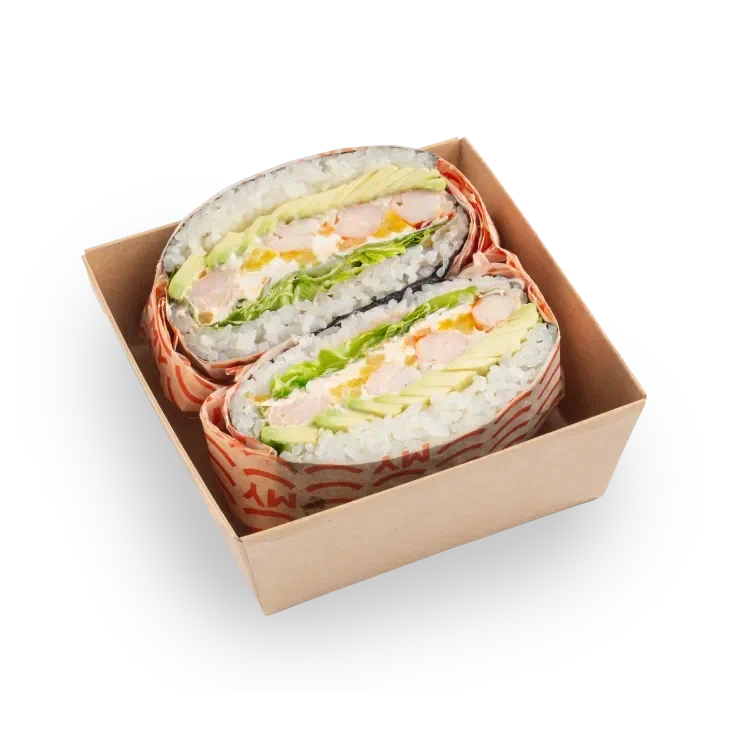 Онигиразу с креветками 