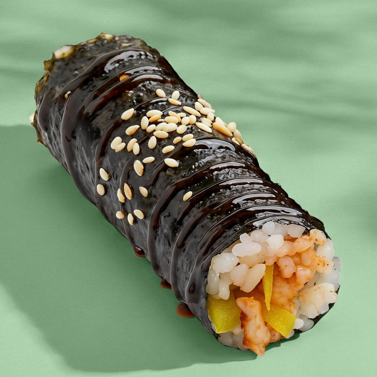 Мини кимпаб с овощами