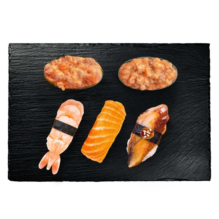 Shrimp nigiri sushi. Стоковая иллюстрация № , иллюстратор Lekcej / Фотобанк Лори
