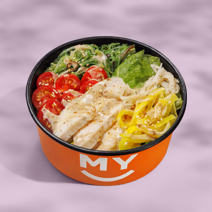 Салат Курица передумала быть скучной